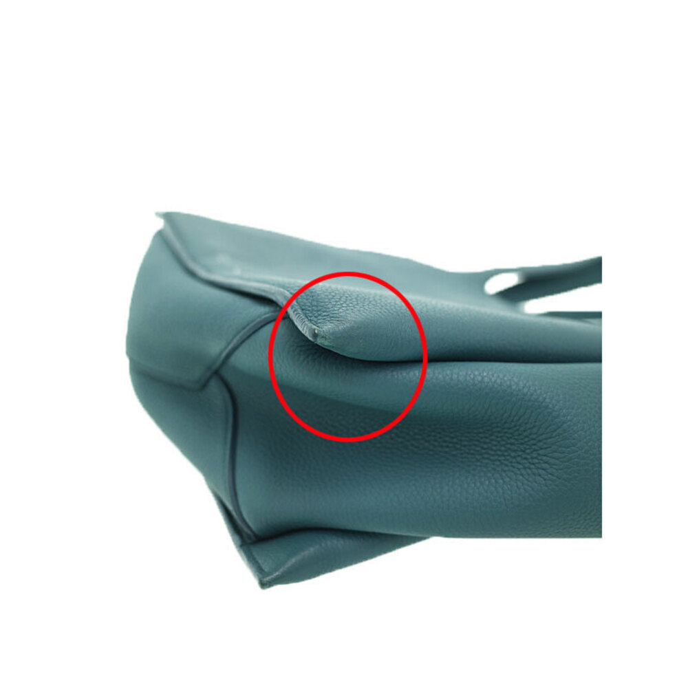 Celine Trifold Bag Leather Tote Grained Shoulder - Picture 8 of 9